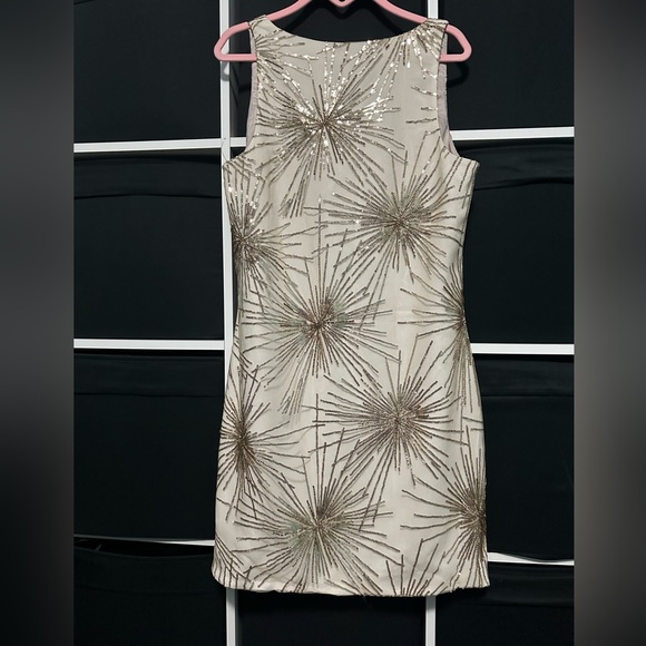 Trina Trurk Gold Sequin Sleeveless Dress - Picture 4 of 9